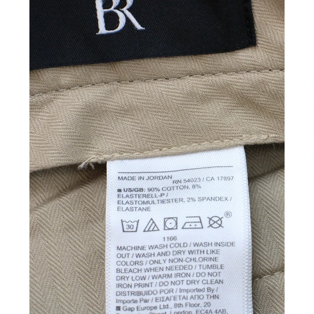 Banana Republic Pants Mens 36 x‎ 32 Beige Chino Slim Flat Front